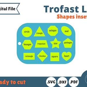 Forminsats Trofast Lockmall för IKEA Flisat Bord, Små och Stora lock, laserskuren fil, Glowforge-testad, SVG