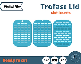 Sensory play slot Trofast Lid template for IKEA Flisat Table, Small and Large lids, laser cut file, Glowforge tested, SVG
