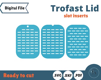 Fente de jeu sensorielle Modèle de couvercle Trofast pour IKEA Flisat Table, petits et grands couvercles, fichier découpé au laser, Glowforge testé, SVG