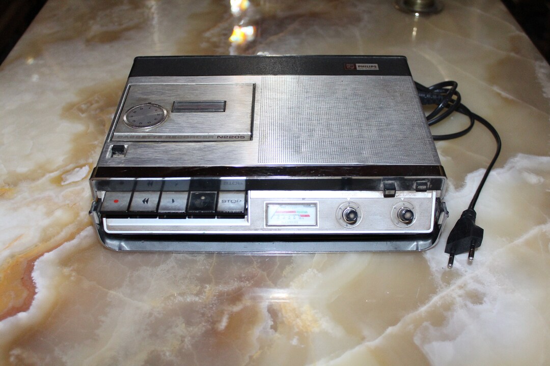Vintage Philips Cassette Recorder N2205 Etsy