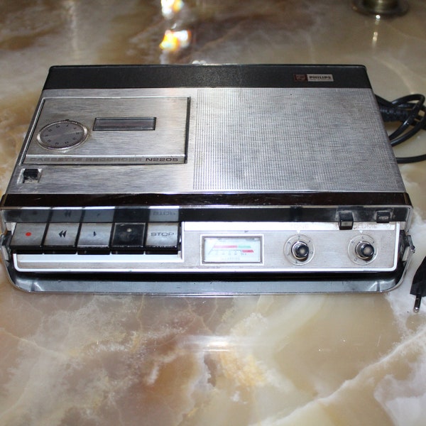 Vintage Philips Kassettenrecorder N2205