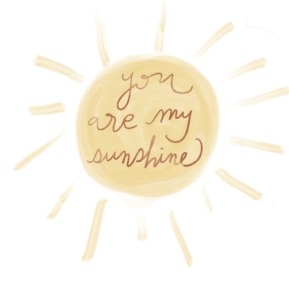 You Are My Sunshine Printable | Etsy