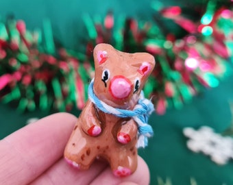 Worry Bear, Adoptable Clay Sculpture, Anxiety, Cute, Takes Away Your Worries, Teddy Bear, Mental Health, Kids, Sculpture