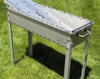 Large heavy-duty STAINLESS Steel BBQ Grill / MANGAL 11 Ga (3mm)