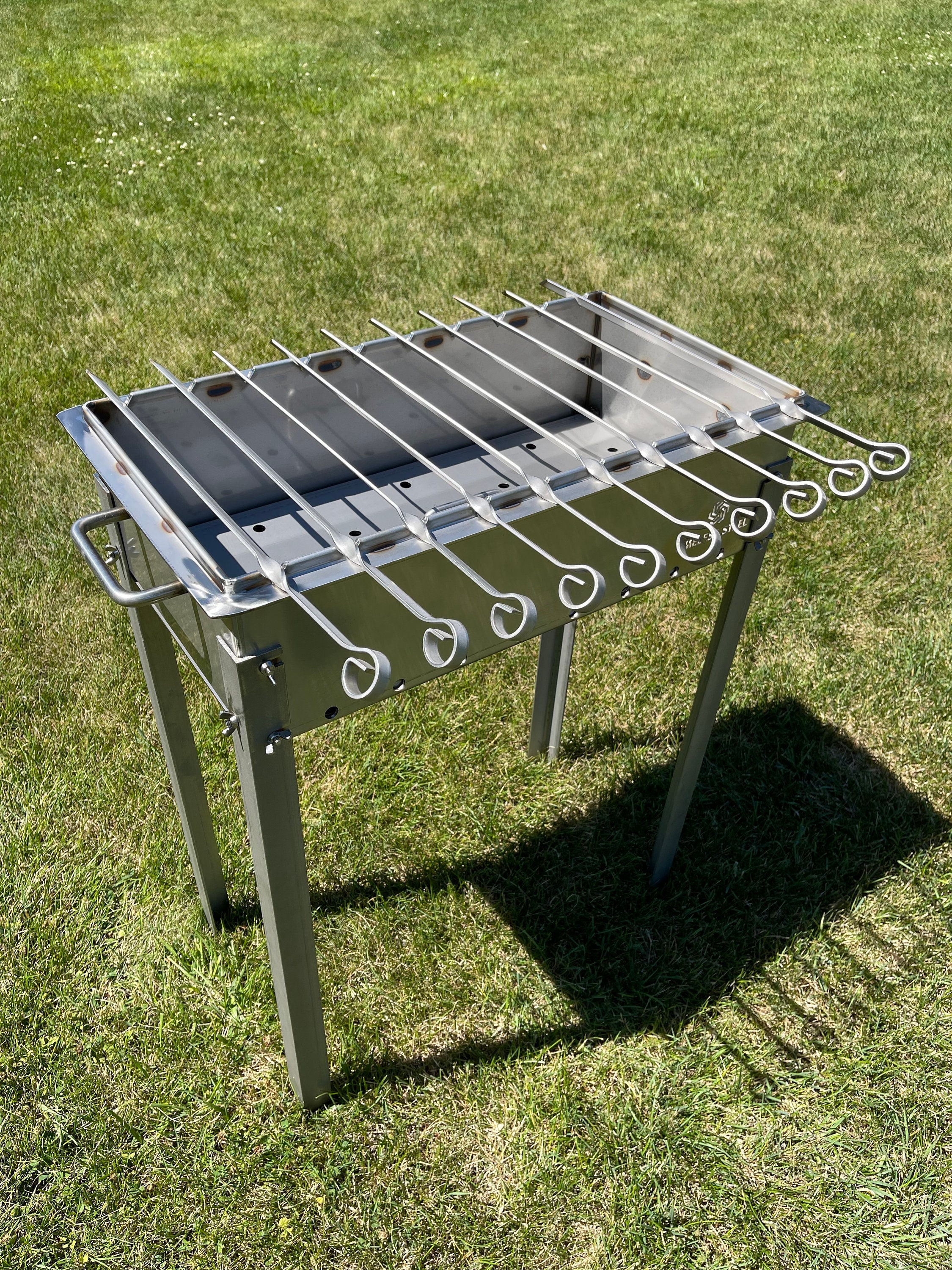 Heavy-duty Stainless Steel BBQ Grill / MANGAL 11 Ga 3mm 10 - Etsy Finland