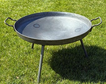 Heavy-duty Steel Discada 22" with Legs / BBQ Disc / Wok