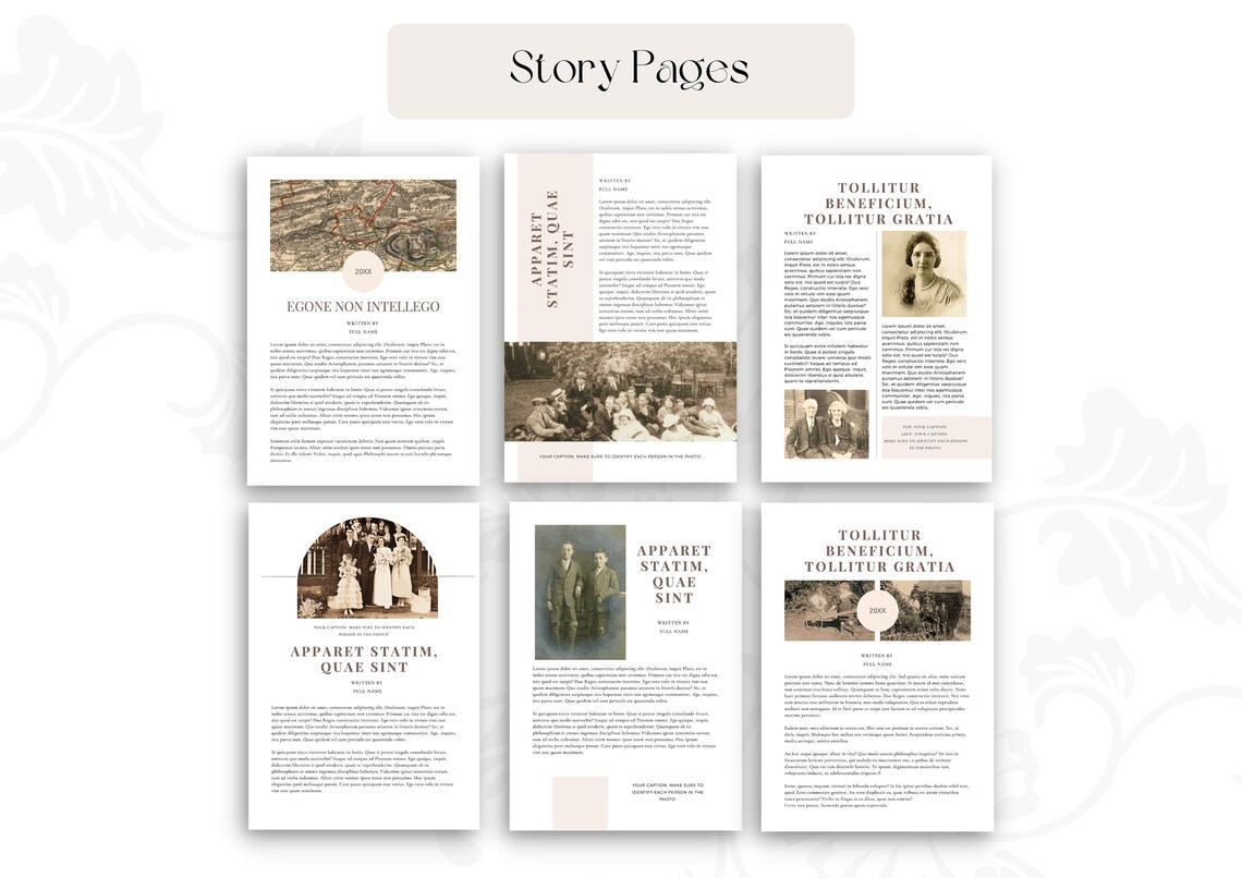 Family Reunion Booklet Editable Template Canva Template iPad Mac PC