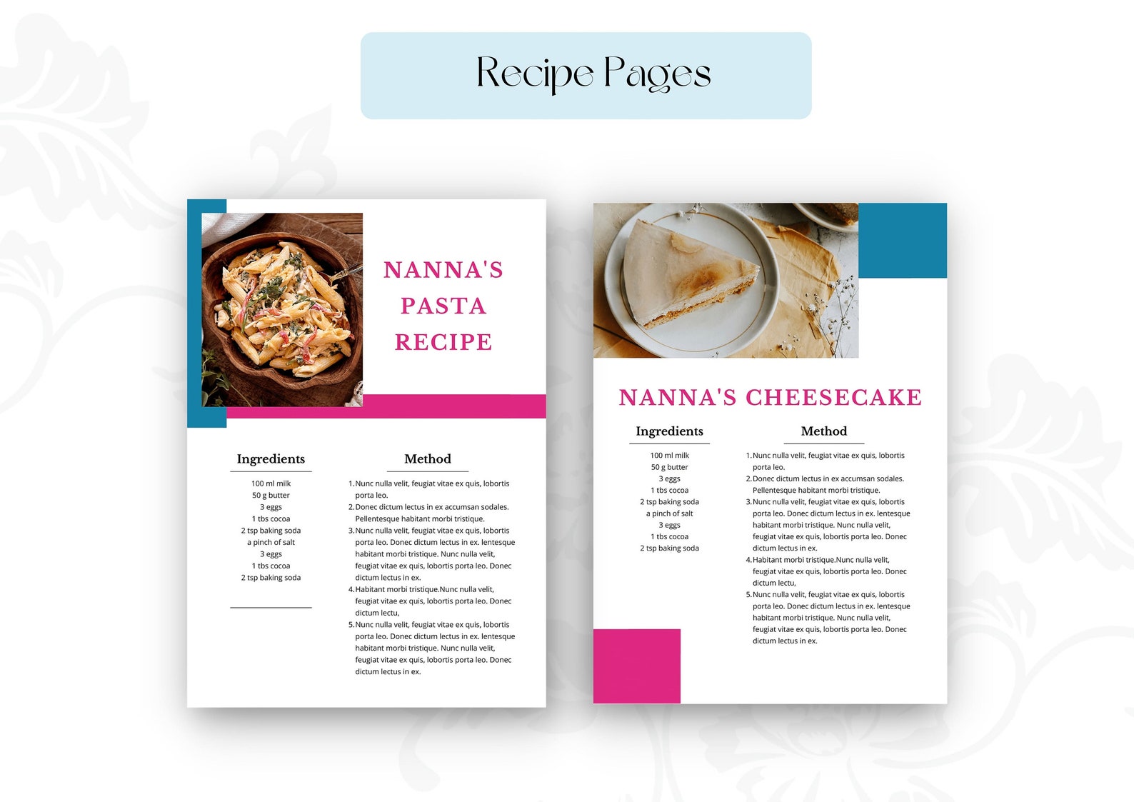 Family Reunion Booklet Editable Template Canva Template iPad Mac PC