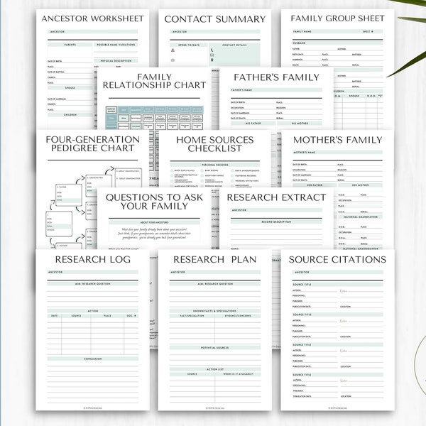Genealogy - Etsy
