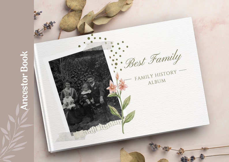 Family History Photo Book Template | Canva Template | Ancestry ...