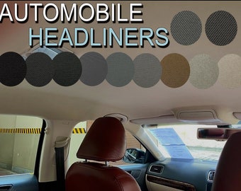 FLAT KNIT Headliner 3/16 with FOAM Backing Fabric for Automotive Upholstery, Sunroof, Headlining Interior Lining Polyester Flat Knit Face