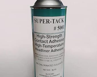 Upholstery HIGH Temp Strength Spray Glue - 16oz. Adhesive for Fabric, Foam, Acoustic Panels, Crafting & Automotive. Fabric to Foam, Vinyl