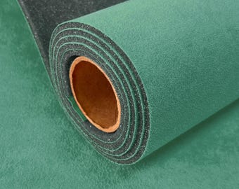 TURQUOISE SYNERGY Suede Headliner Fabric w 1/8" Foam Back – Automotive Ceiling & Sunroof Replacement Soft Interior Look Auto Restoration