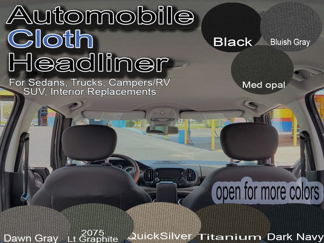Durable 3/16 Foambacked CLOTH HEADLINER Ideal for AUTOMOTIVE Upholstery, Polyester Sunroof
