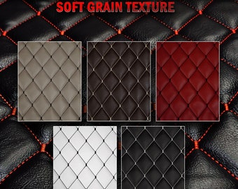 Vinyl Soft Grain Thread Quilted Foam Fabric with3/8" Foam Backing Upholstery 52" Wide SoldbyTheYard 2tone Diamond 2"x3" automotive headliner