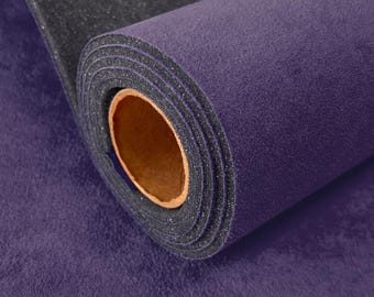 PURPLE SYNERGY Suede Headliner Fabric w 1/8" Foam Back – Automotive Ceiling & Sunroof Replacement Soft Interior Look Auto Restoration