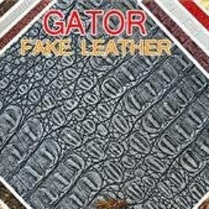 Vinyl Stoff Krokodilprägung Gator Alligator Gefälschte Leder Motorrad-Boote Automobil-Sitzwandpolsterung 134 cm breit Verkauft lose Lagerware