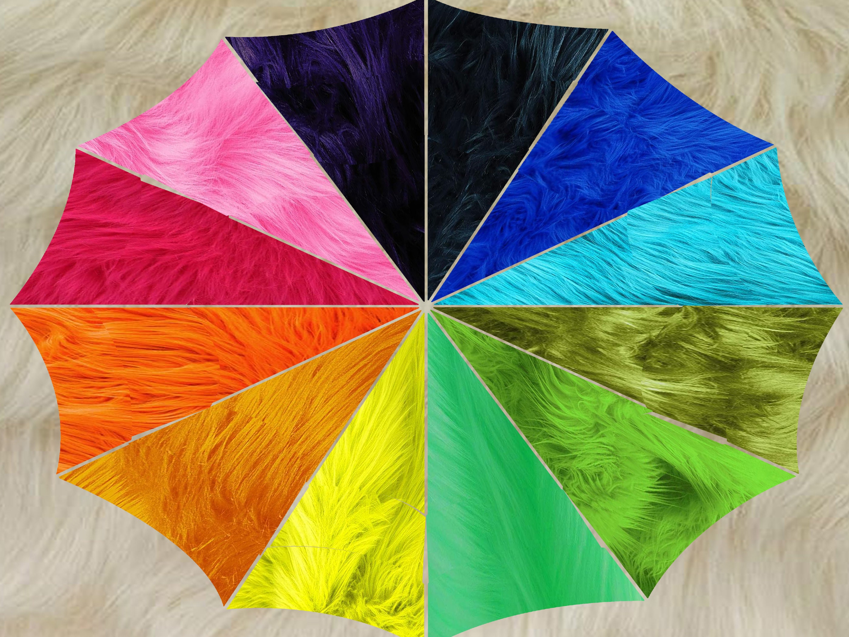 Faux FUR Long Pile Luxury Shaggy/Craft Sewing Cosplay CostumeDecorations 60" Wide/Sold by continuous yard & Squares 1100 GRAM per meter