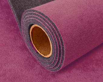 PINK SYNERGY Suede Headliner Fabric w 1/8" Foam Back – Automotive Ceiling & Sunroof Replacement Soft Interior Look Auto Restoration