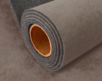GRAY SYNERGY Suede Headliner Fabric w 1/8" Foam Back – Automotive Ceiling & Sunroof Replacement Soft Interior Look Auto Restoration