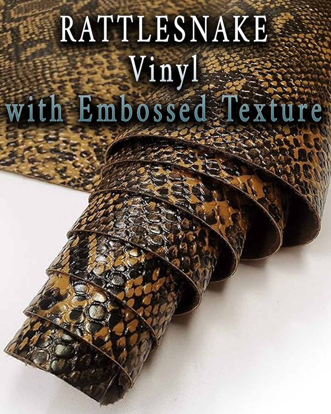 Rattlesnake Vinyl Upholstery Fabric With Embossed Texture 54 Wide, Sold