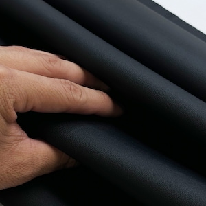 Black Flex Automotive Vinyl 2-Way Stretch (32oz per Yard) PU Faux Leather Fabric, UV Protected, Ideal for General Upholstery, Seats, Dash image 7