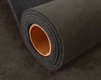 DK. GRAPHITE SYNERGY Suede Headliner Fabric w 1/8" Foam Back – Automotive Ceiling & Sunroof Replacement Soft Interior Look Auto Restoration