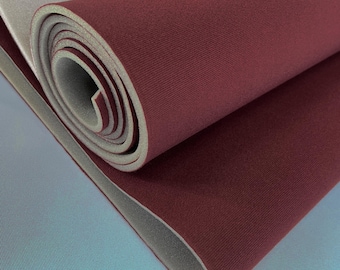 1998 Dk. Ruby Red 3/16" Foam-Back Cloth Headliner Polyester Automotive Upholstery, Brushed Auto  Headliner, Car Roof Lining Replacement
