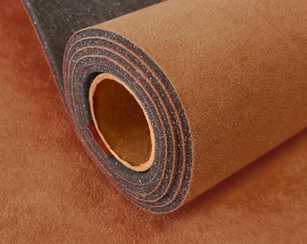 CARAMEL SYNERGY Suede Headliner Fabric w 1/8" Foam Back – Automotive Ceiling & Sunroof Replacement Soft Interior Look Auto Restoration