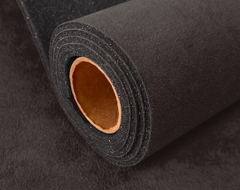 CHARCOAL SYNERGY Suede Headliner Fabric w 1/8" Foam Back – Automotive Ceiling & Sunroof Replacement Soft Interior Look Auto Restoration