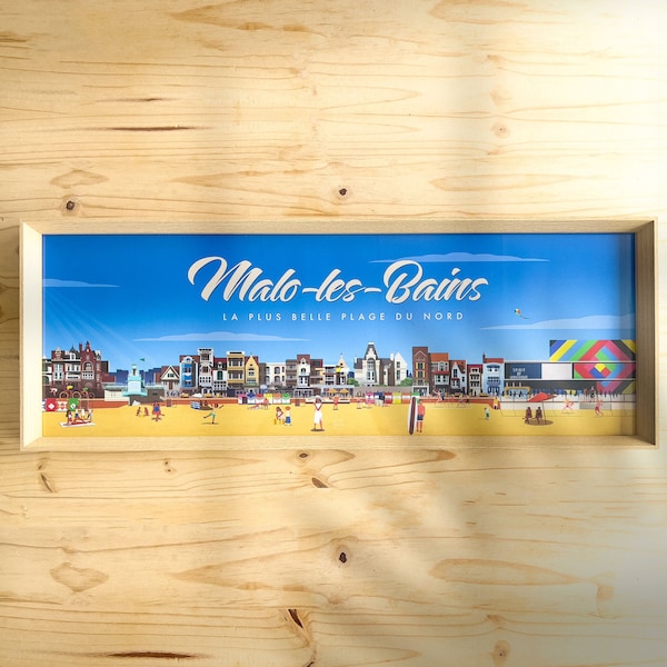 Collector's Poster Malo Les Bains - The Most Beautiful Beach in the North