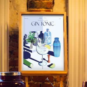 Cocktail-Poster - Gin Tonic