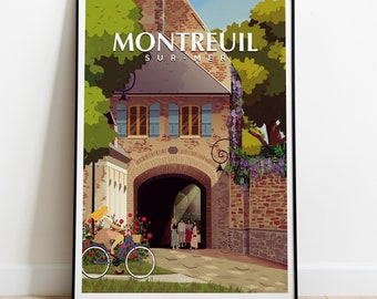 Póster Montreuil-sur-Mer - La Ciudadela | Publicar Monstreuil-sur-Mer | vendimia pósters