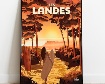 Affiche Les Landes