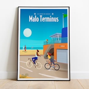 Poster Malo Terminus | Post Malo Les Bains | vintage posters