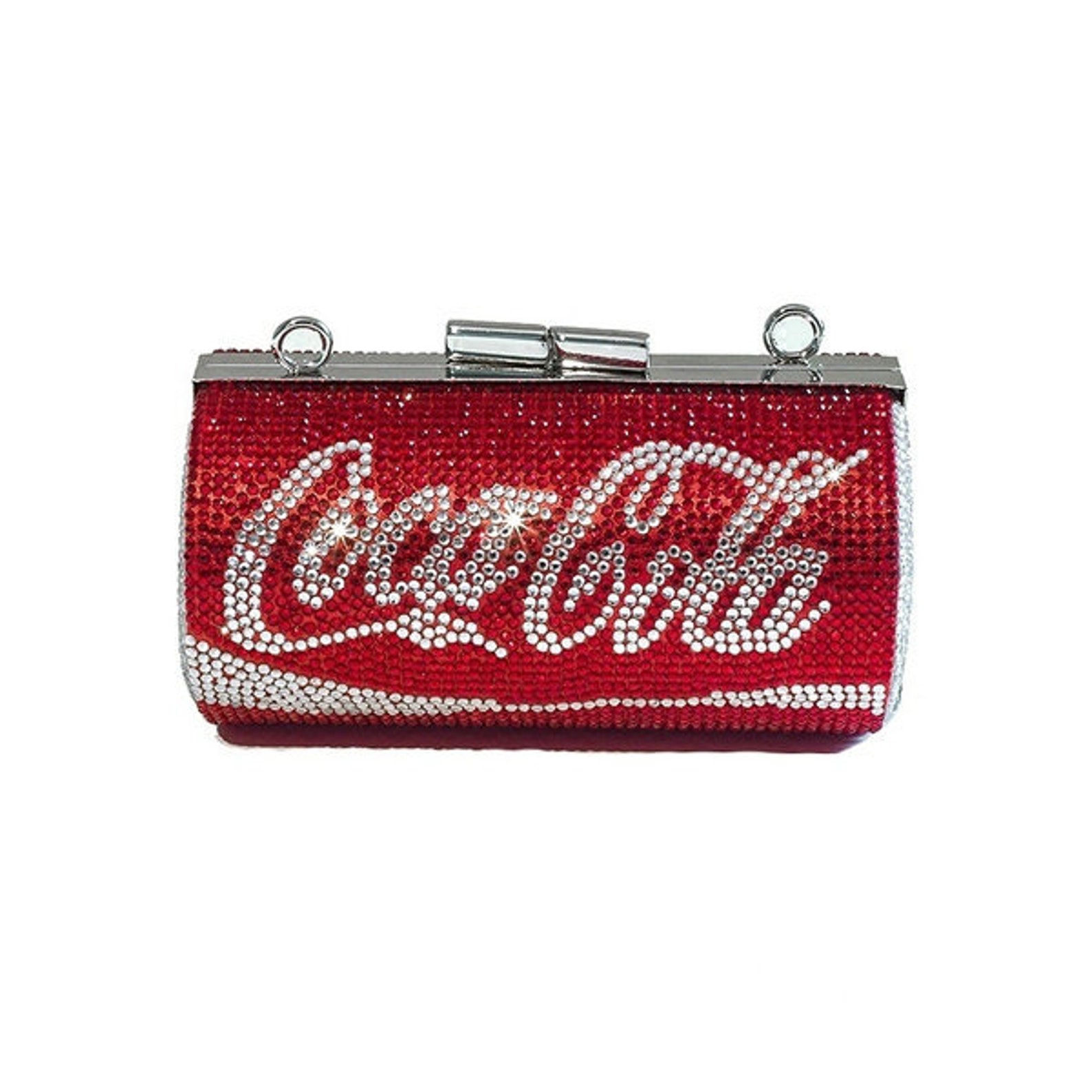 Swarovski Crystal Rhinestone Coca Cola Clutch purseRhinestone Etsy