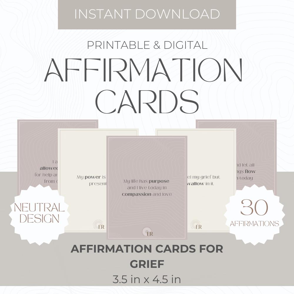 Grief Support Card Deck - 52 Therapy Prompts For Groups & Counseling By Licensed Therapist