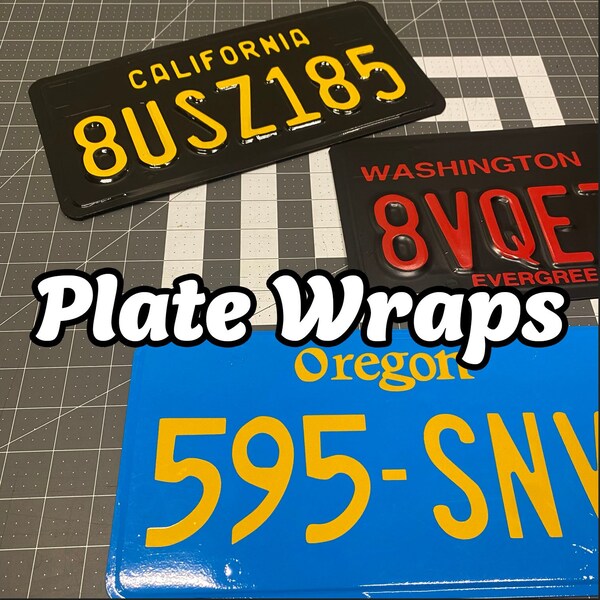 Texas License Plate Vinyl Wrap Kit Etsy