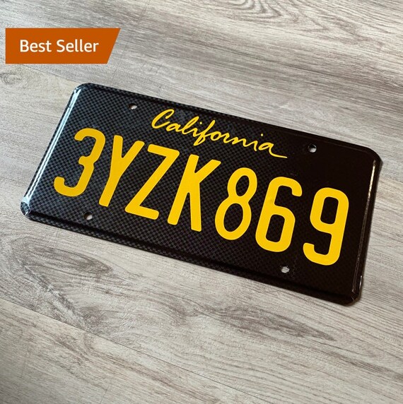 License Plate Vinyl Wrap Kit// Custom License Plate Wrap// 50 Etsy
