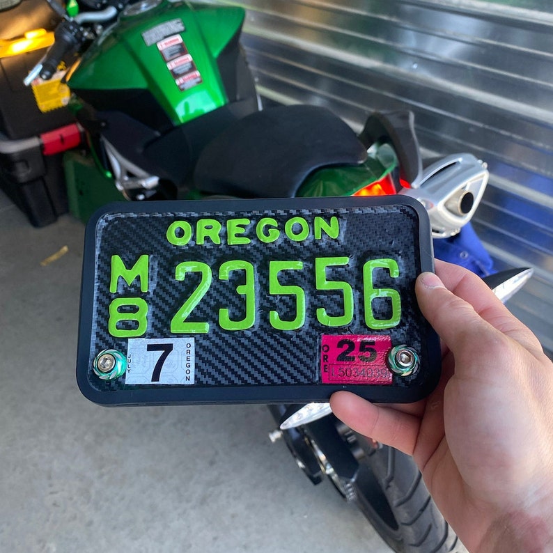 Motorcycle License Plate Wrap Kit// Custom License Plate Etsy Ireland