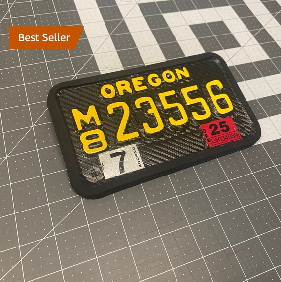 Motorcycle License Plate Wrap Kit// Custom License Plate Etsy