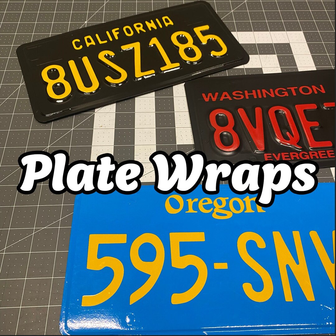 Oregon License Plate Wrap Kit // Custom License Plate Wrap// Etsy Australia