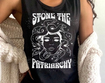 フェミニストシャツ 家父長制を打破する フェミニストギフト用Tシャツ 家父長制を打ち砕くタンク 社会正義タンク フェミニストタンク フェミニストギフトタンク