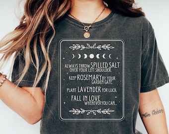 Practical Magic Shirt Salt Rosemary Lavender Love Witch Sweatshirt Halloween Shirt Women's shirt Halloween Gift Vintage Halloween Shirt