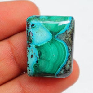 Chrysocolla Malachite Cabochon, Natural Chrysocolla Malachite Gemstone Loose Stone For Jewelry Making, Pendant Stone, Healing Crystal #3519