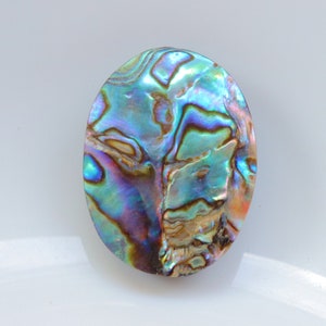 Abalone Shell Cabochon, Natural Abalone Shell  Gemstone For Making Jewelry, Pendant Stone, Loose Stone, Healing Stone, Abalone Shell #3208