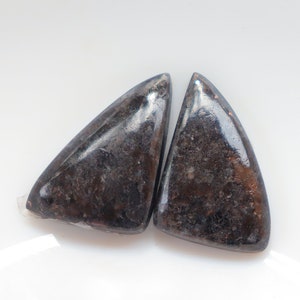Nuummite Pair Cabochon, Natural Nuummite Gemstone, Loose Stone For Jewelry Making, Earring Stone, Healing Crystal, Nuummite Pair Cab, #5797