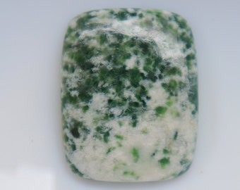 Diopside With Zoisite Cabochon, Natural Diopside With Zoisite Gemstone For Making Jewelry, Loose Stone, Pendant Stone, Cabochon  #3470