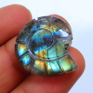 Flashy Labradorite Shell Cabochon, Natural Blue Flashy Labradorite Gemstone For Making Jewelry, Pendant Stone, Loose Shell, Cabochon #5888