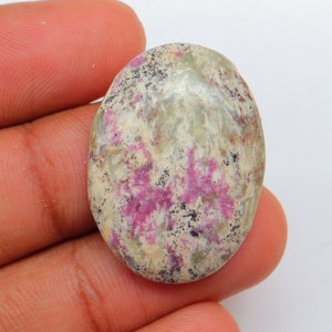 Ruby In Matrix Cabochon, Natural Ruby In Matrix Gemstone For Making Jewelry, Pendant Stone, Loose Stone, Ruby In Matrix Crystal #3031